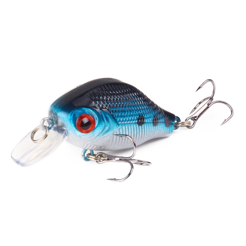 5 Colors 8.5g/5CM Fishing Bait Minnow Lure 1Pcs 3D Eyes Fishing Lure Spinner Bait CrankBait