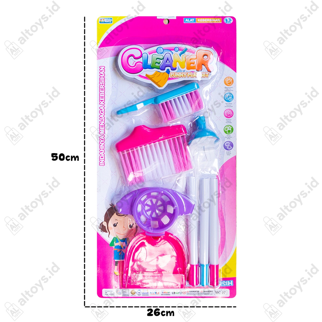 MAINAN ANAK PEREMPUAN CLEANING SET LITTLE HELPER SET ALAT BERSIH BERSIH SAPU SAPUAN