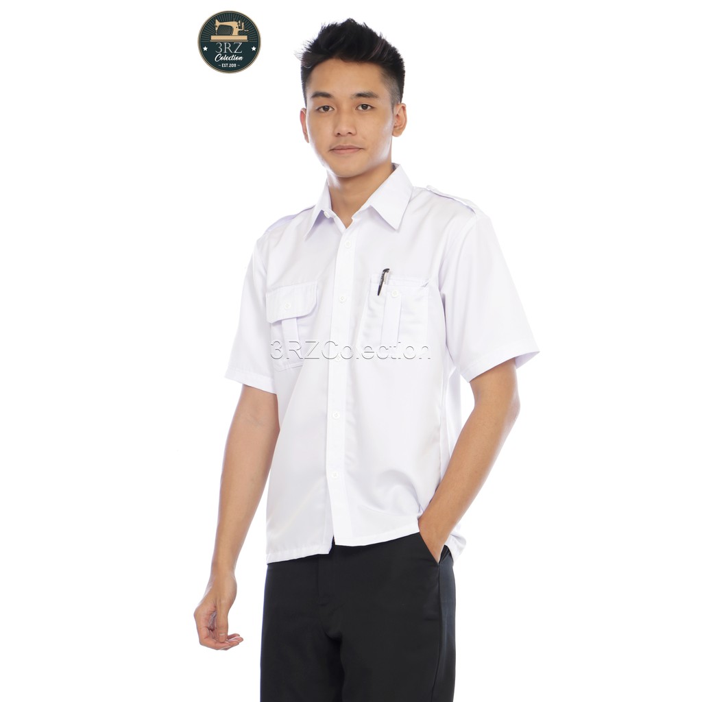 Kemeja putih Baju pdh Pegawai Negeri Sipil/pns Baju putih atasan/Celana Hitam Pemda Baju Formal