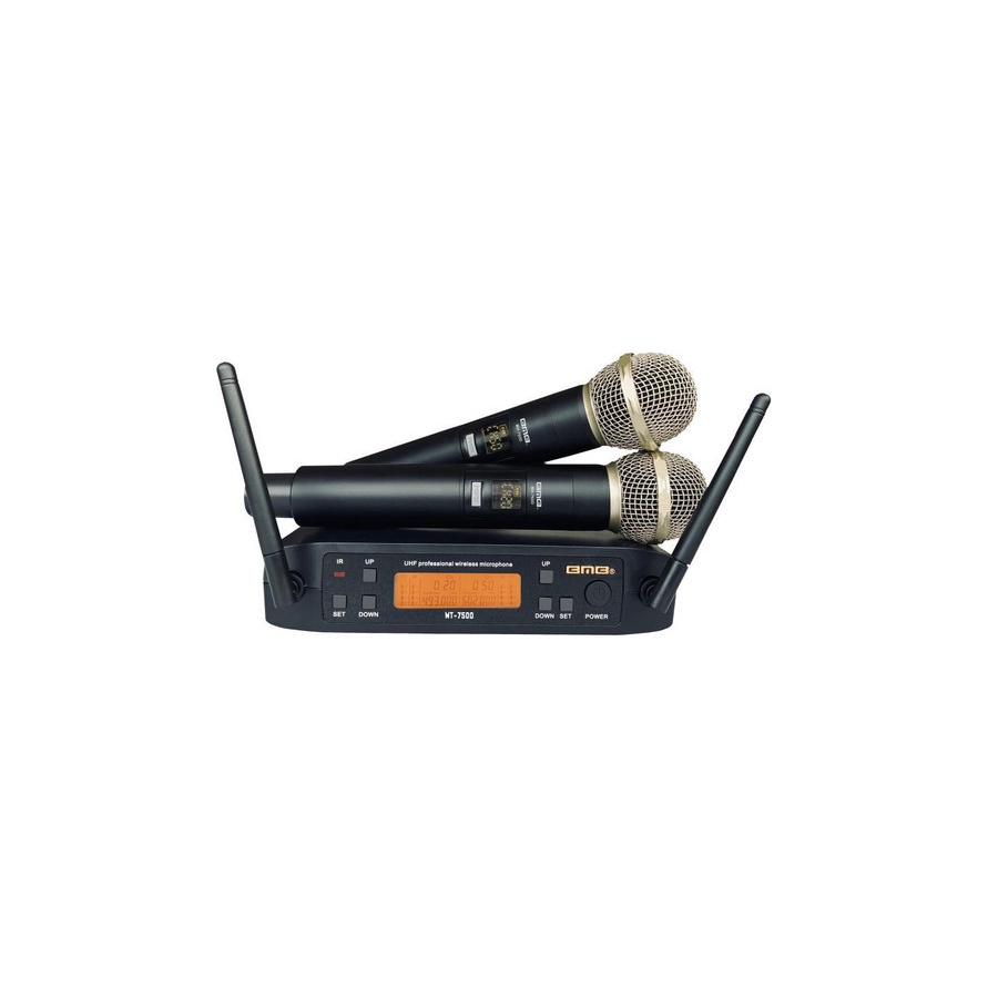 Mic Wireless BMB WT 7500 WT-7500 WT7500 Dual Handle Original