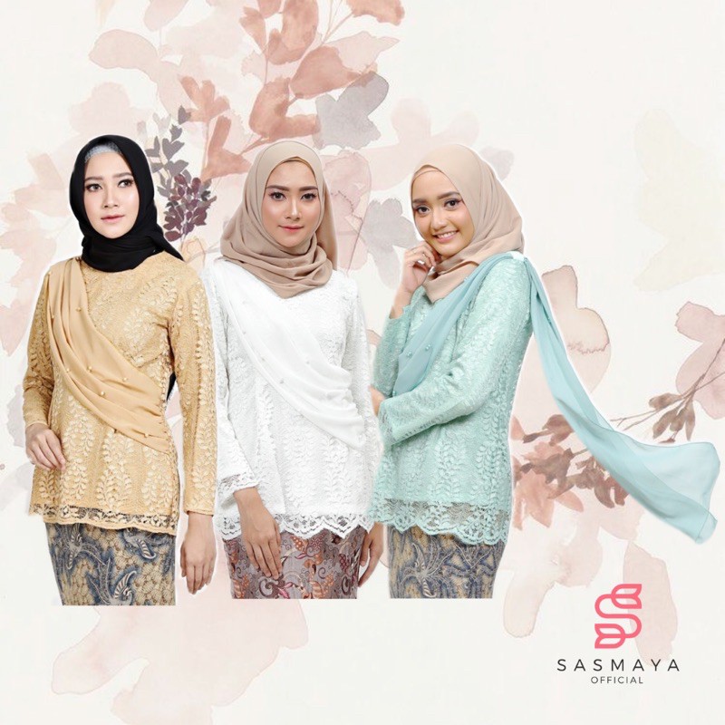 sisa stock ready KEBAYA ASA  (3 warna) Blouse sasmaya kondangan wisuda lamaran