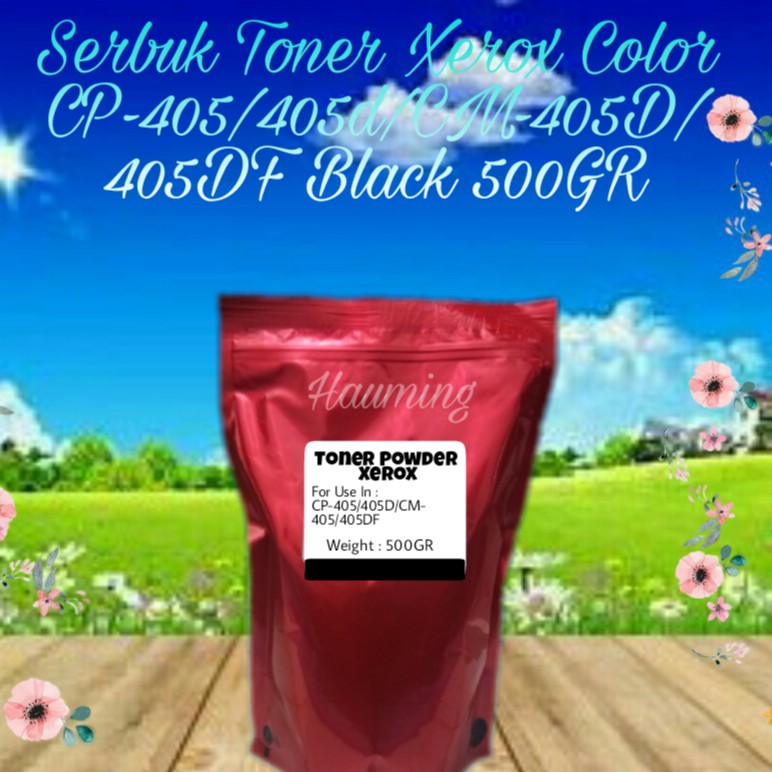 Serbuk Toner Color Xerox CP405 CP405D CM405 CM405D CM405DF CP-405 405D CM-405 405DF Black 500gr