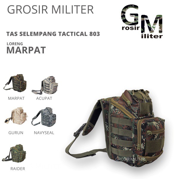 GM Tas Selempang Tactical 803 Loreng Premium