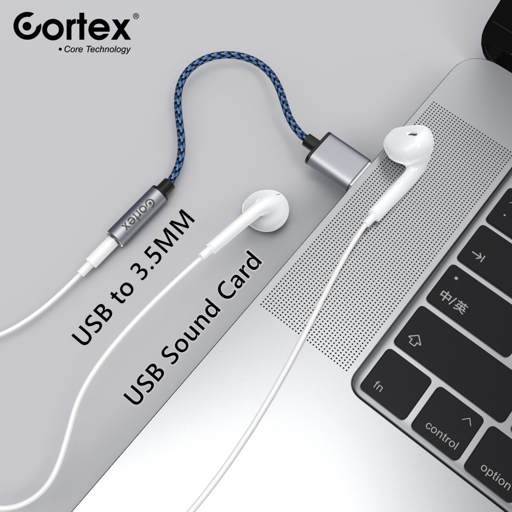 Cortex MH290 Adapter DAC Sound Card External USB dengan Jack Audio 3.5mm