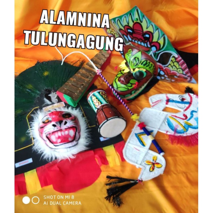 topeng reog Ponorogo kuda lumping cambuk jimbe nong Ning barongan satu paket