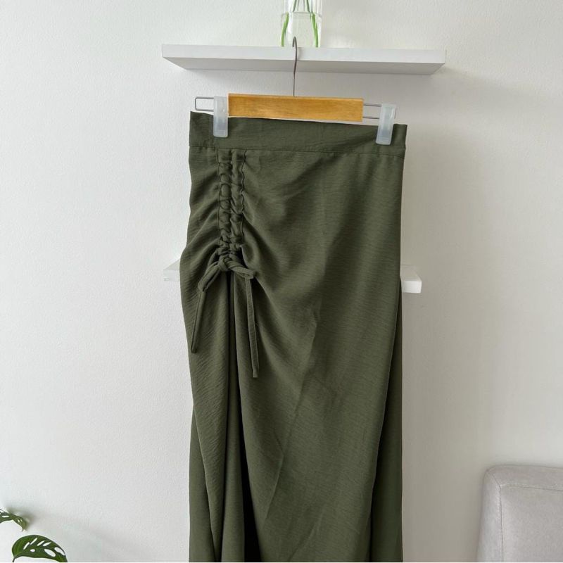 Rok Serut Crinkle Jumbo / Rok Casual flowy Jumbo / Rok wanita-6