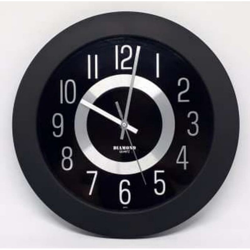 Jam Dinding Diamond 232-8 Mesin Quartz dan Mesin Sweep