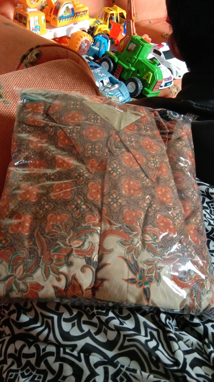 Zola_batik Batik Couple Gamis Semi Sutra 2681