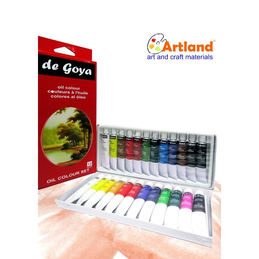 

Cat Lukis De goya Oil Color Set 12 colours x 12ml