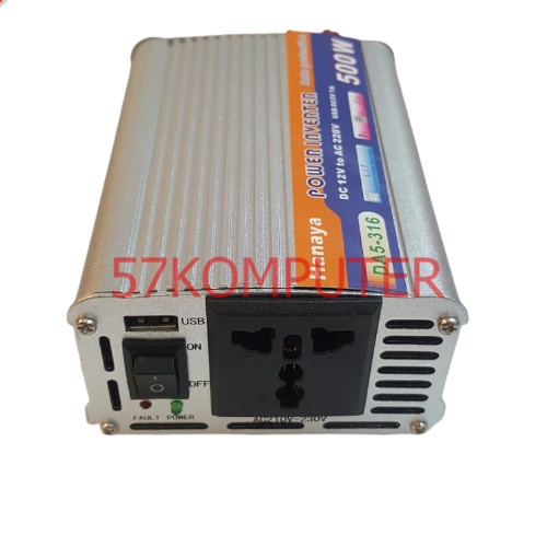 New !! Power Inverter 500 Watt 500W DC12V AC220V Perubah Arus Listrik DC KE AC