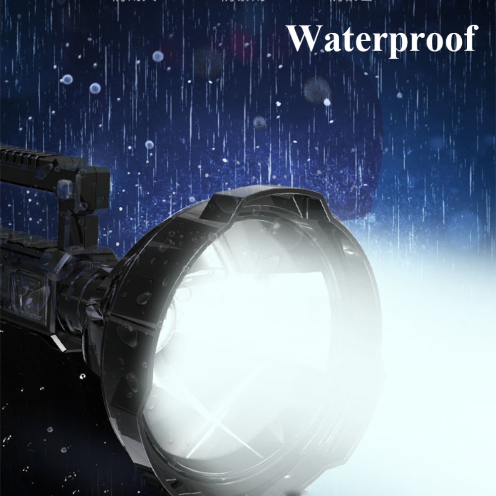 Lampu senter Sorot Super Bright 9000 Lumens Big Lamp LED  USB Rechargable Waterproof with tripod