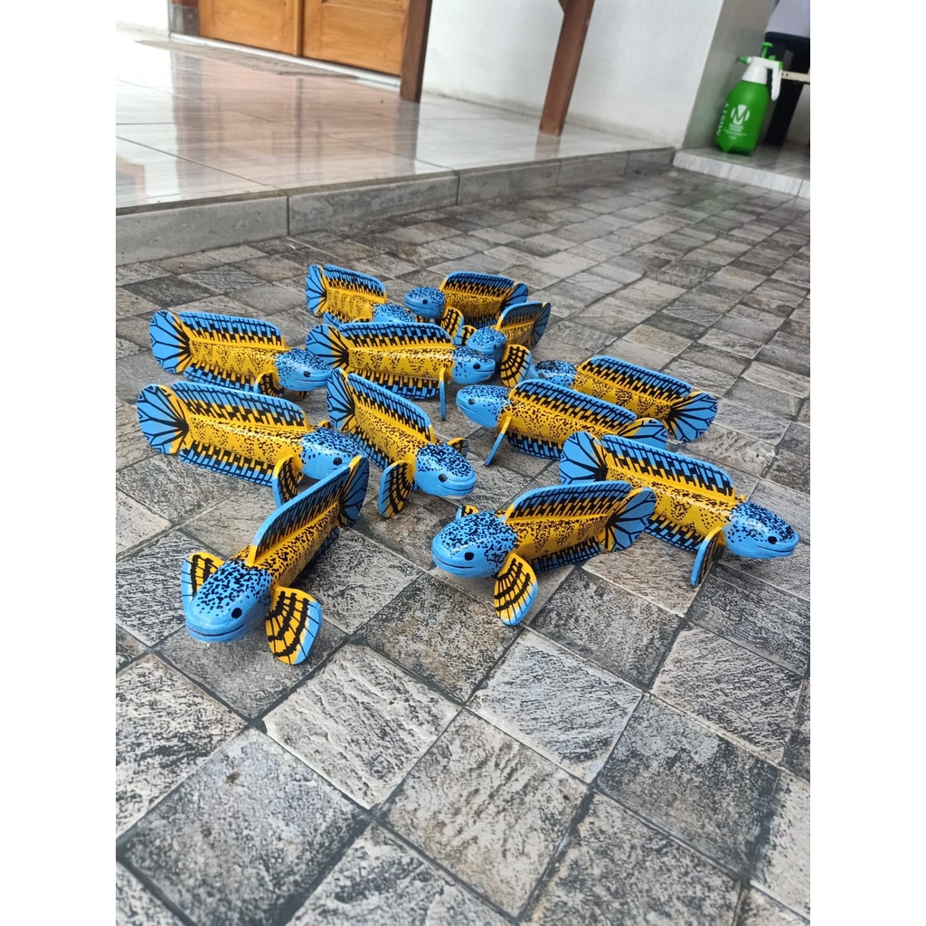 Patung Replika Channa Auranti uk 20cm