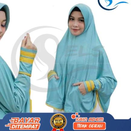 Ready StokJILBAB LENGAN SAKU DUA / HIJAB SYAR'I LENGAN TANGAN PANJANG /HIJAB LENGAN SAKU /BERGO LENG