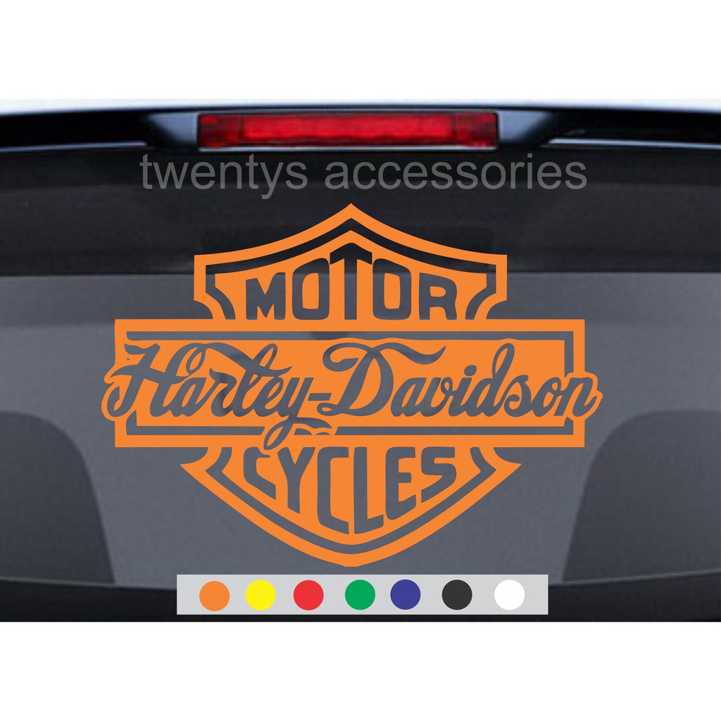 Stiker Motor Harley Davidson Sticker Kaca Mobil Stiker Cutting Shopee Indonesia