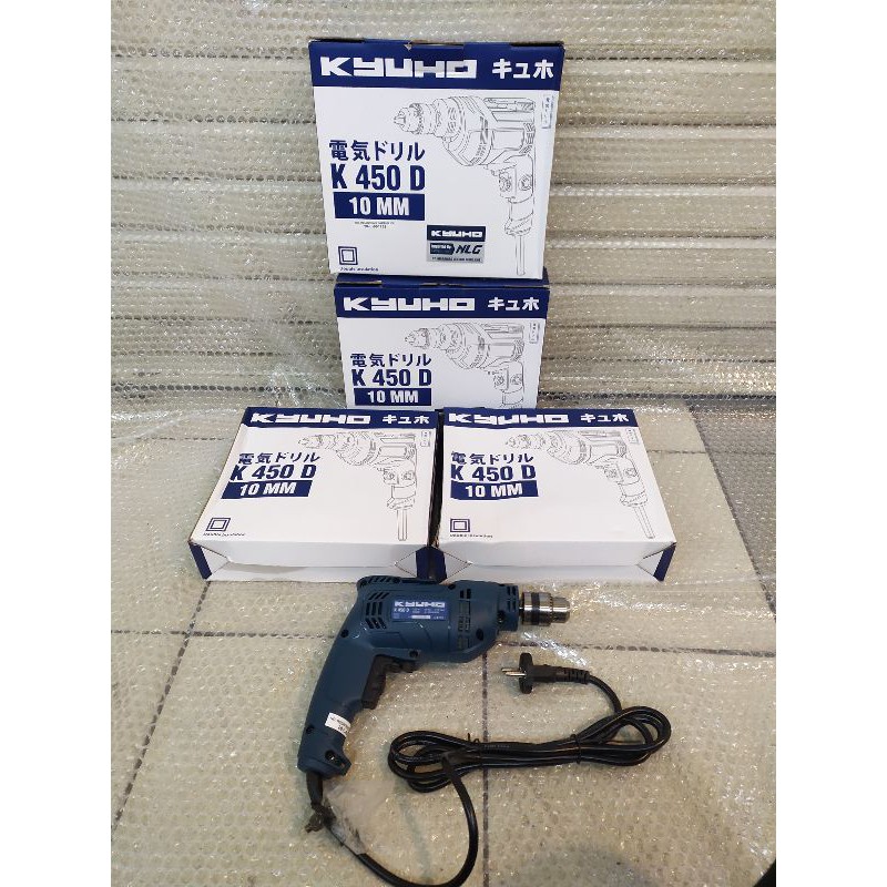 MESIN BOR TANGAN 10MM KYUHO K450D BOR TANGAN KYUHO K 450 D 10MM