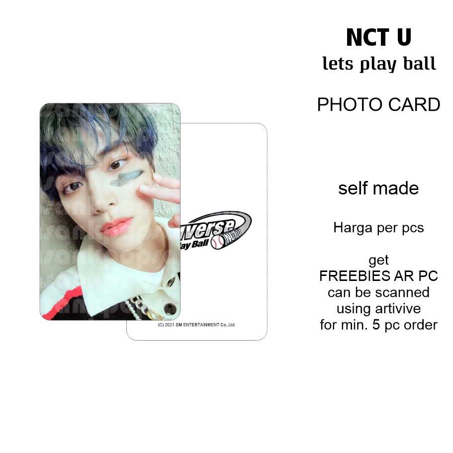 photocard nct LET'S PLAY BALL UNOFFICIAL