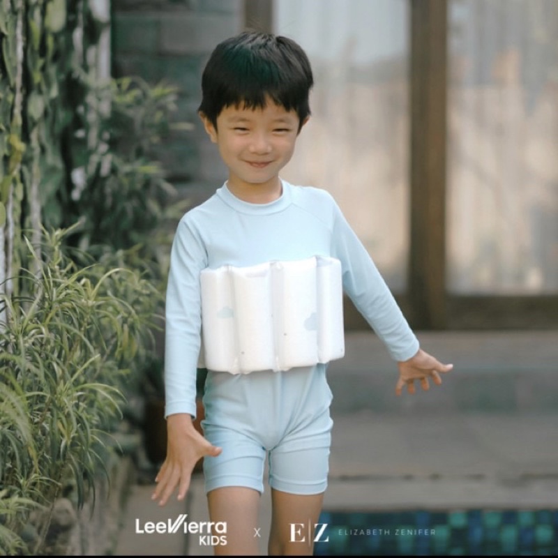 Lee Vierra x Elizabeth Zenifer | Floating Swimsuit Lengan Panjang Blue 5-6