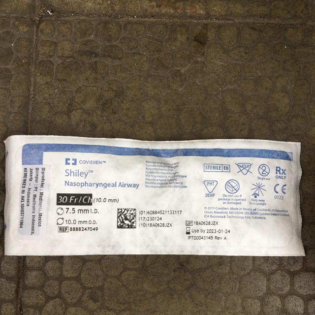 Nasopharyngeal Airway no 7.5 mml.D.