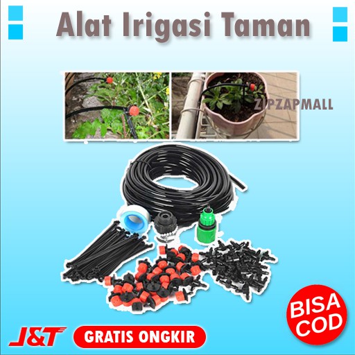 Alat Penyiram Tanaman Bunga Peralatan Set Irigasi Tetes Alat Irigasi Kebun Taman Murah Original