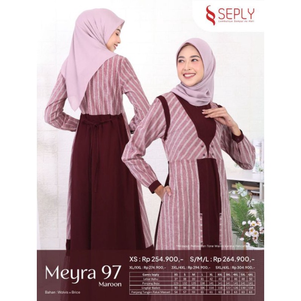 GAMIS SEPLY MEYRA 97 MAROON