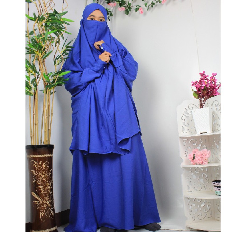 GAMIS SET  FRENCH YORIS SET CADAR SYARI  NIQOB PURDAH JUBAH musliamh fashion style jilbab franc