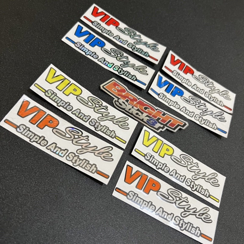 STICKER STIKER VIP STYLE SIMPLE AND STYLISH CUTTING