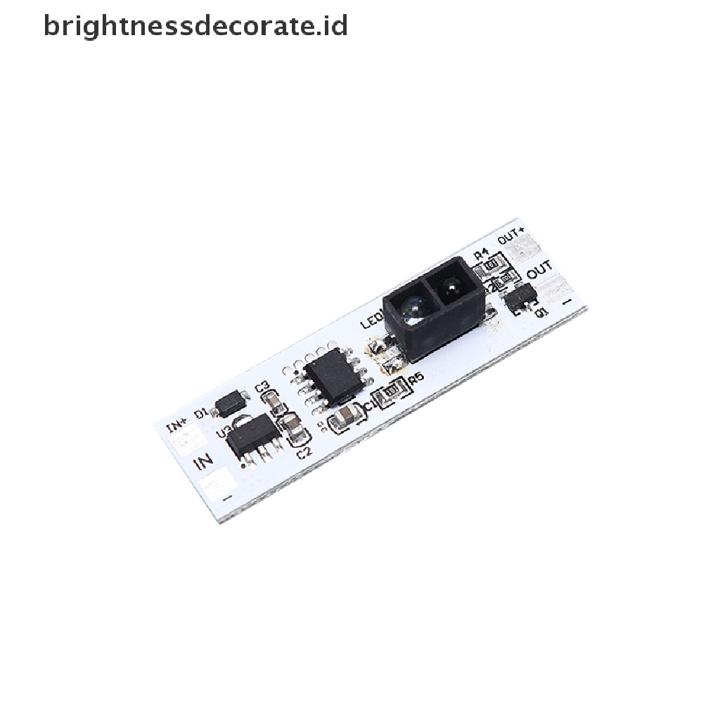 Modul Sensor Scan Tangan 5v 12v 24v Jarak Pendek Dengan Lampu Led