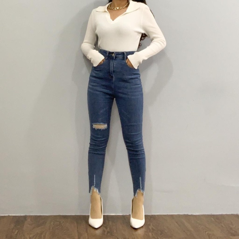 [LUXE.DLABEL] - E17 Jeans | Celana panjang Highwaist wanita Jeans import premium Jeans wanita polos ripped jeans High waist jeans wanita bkk Skinny Jeans High waist Baggy jeans Wideleg Jeans Kulot jeans Boyfriend jeans Wanita Kargo Jeans