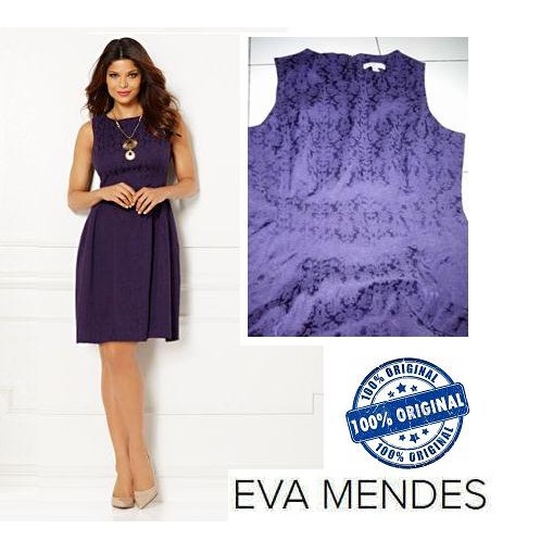 dress branded dress brokat eva Mendes - Maria Jacquard  Dress (Purple)