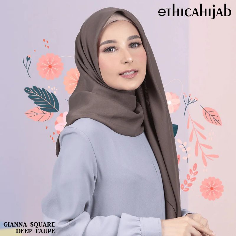 HIJAB SEGIEMPAT VOAL || ETHICA SQUARE