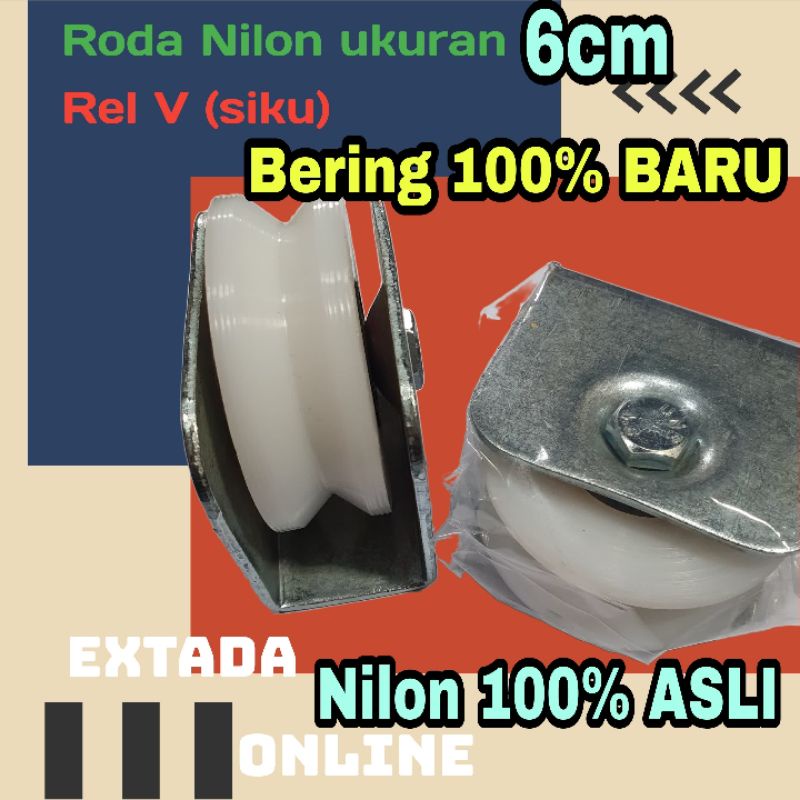 RODA PAGAR BESI NILON UKURAN 6 CM/REL siku (v) Ornamen pagar BESI barang BERKUALITAS