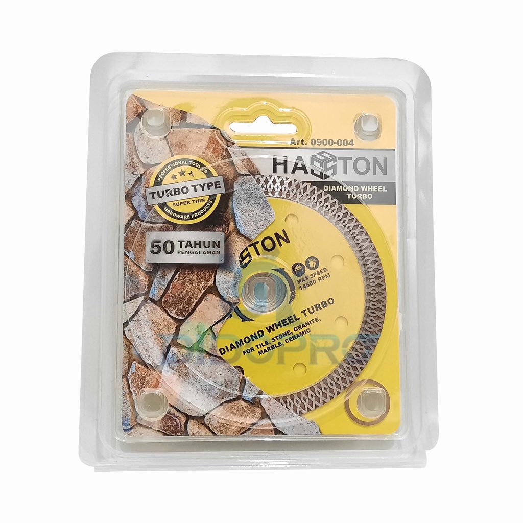 HASSTON PROHEX 0900-004 Diamond Wheel Turbo - Mata Pisau Potong Granit Keramik Batu
