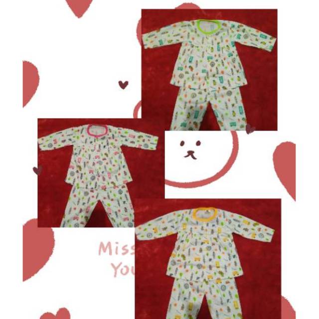 Baju Piyama Anak Bayi Perempuan Bahan Kaos