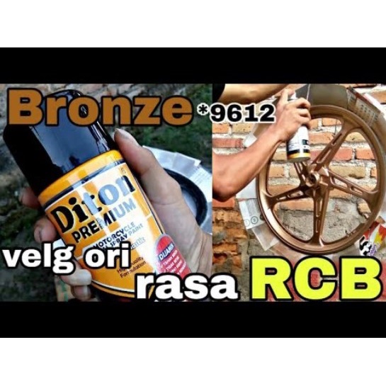 Pilox Diton Premium Bronze 9612 400ml Cat Semprot Warna Perunggu Sepeda Motor Mobil Mesin EP engine velg