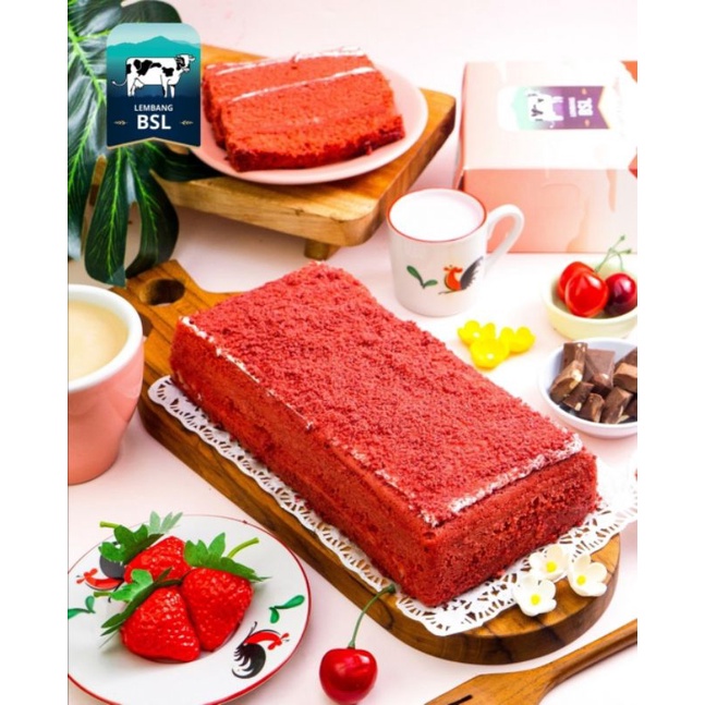 

Bolu Susu Lembang Red velvet Premium (Bisa ke luar kota,luar P.Jawa))