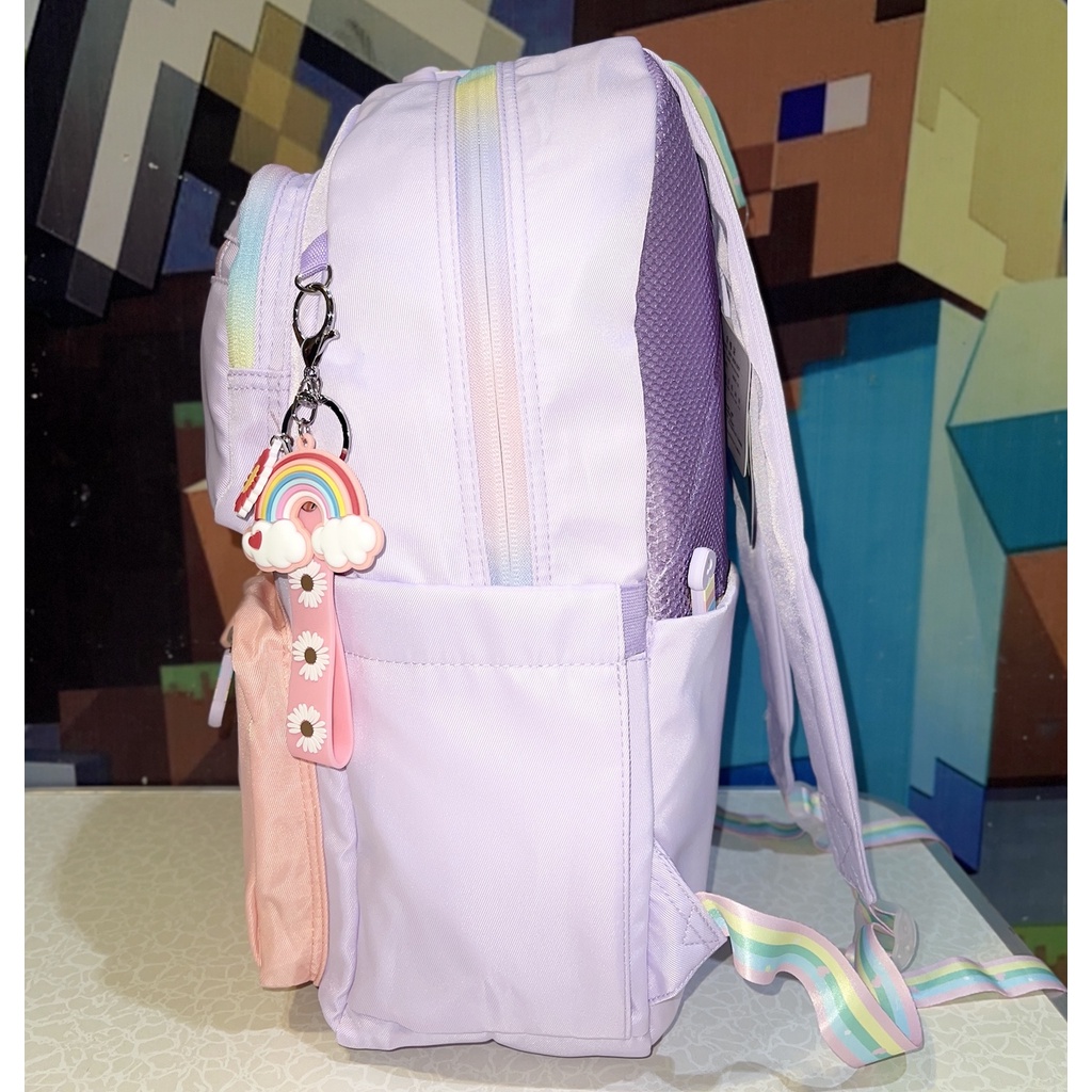 WWH21D Tas Anak Ransel Sekolah Rainbow Edition Alice Model Backpack Impor TKM