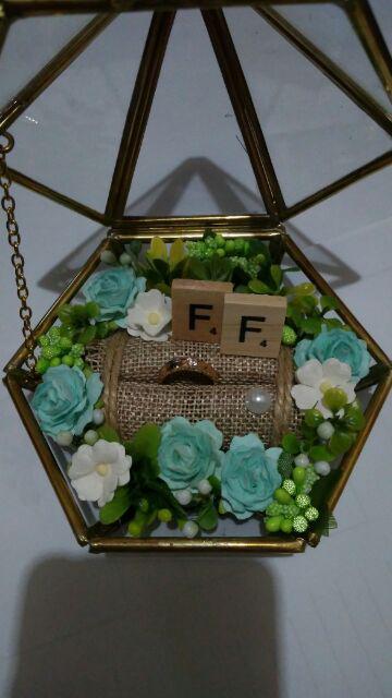 Kotak Cincin Terrarium. Ring Bearer. Terrarium. Kotak Cincin Lamaran Seserahan Sangjitp