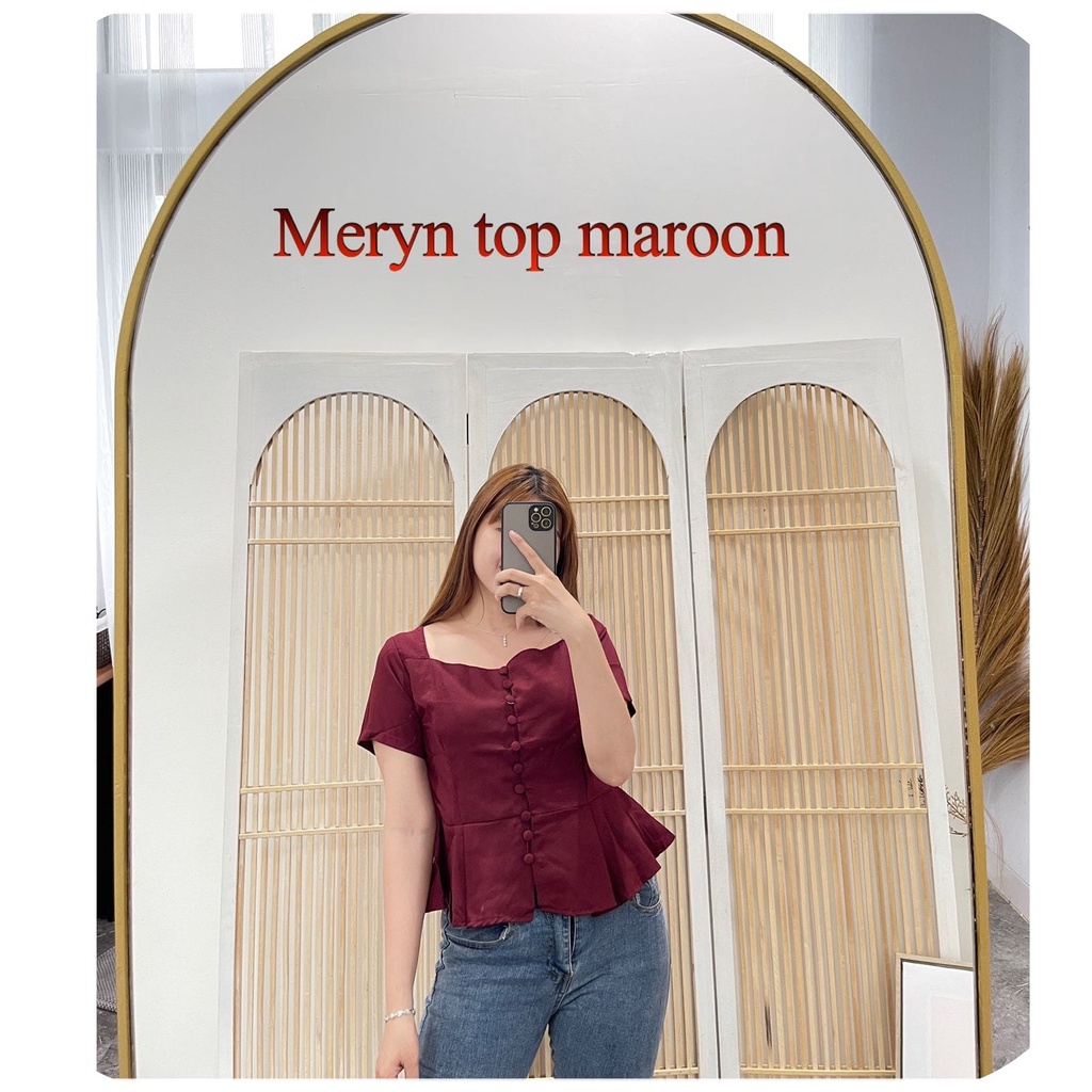 BF.ID -BISA COD /Blouse Meryn TOP /Blouse Kekinian /Blouse Rampel /Blouse Fashion