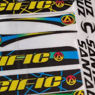 Stiker frame sepeda speda Polygon pacific federall Stiker frame sepeda speda Polygon pacific federall