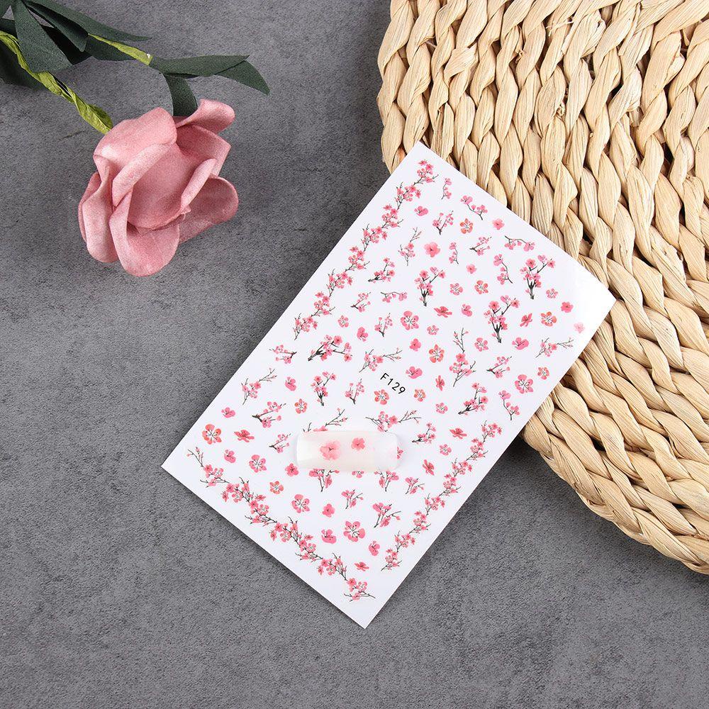 Preva Stiker Nail Art DIY Beauty Blossom Flower Desain Pola Bunga Dekorasi Kuku