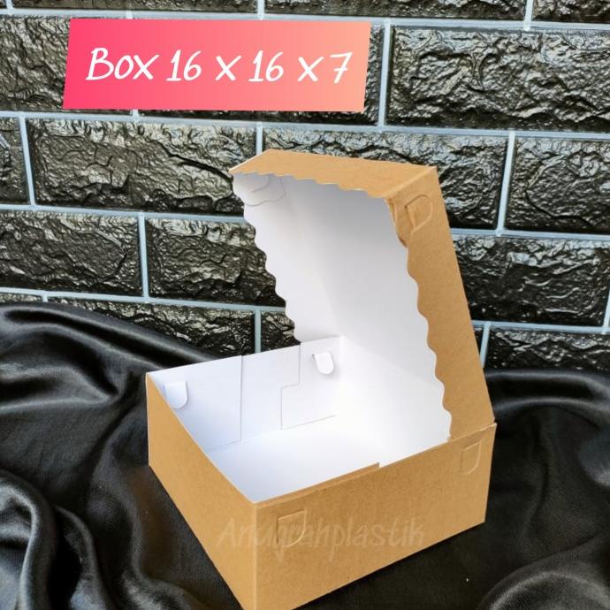 

populer] Box coklat uk 16 x 16 x 7 / Dus coklat R6 (perpack)