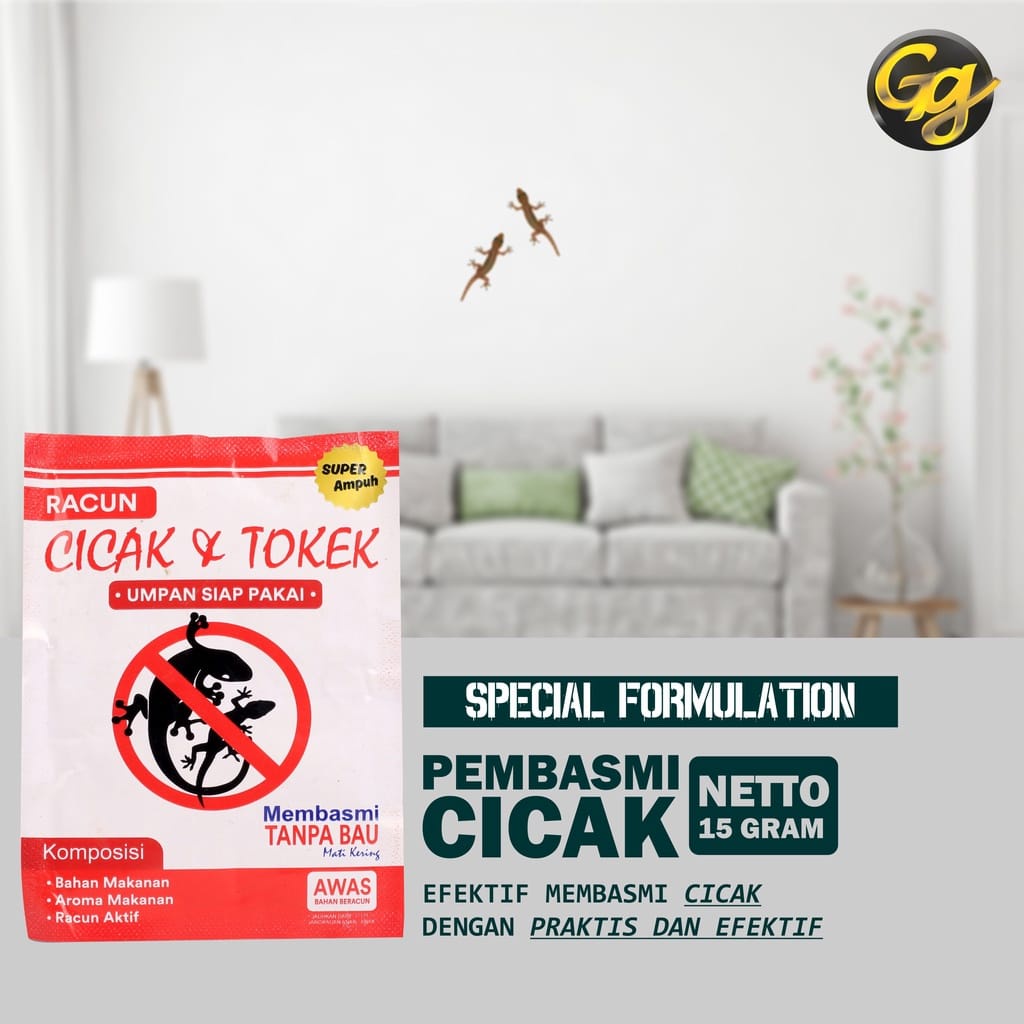 Sachet Racun Cicak Bubuk Racun Tokek Basmi Cicak Usir Cicak Umpan Cicak