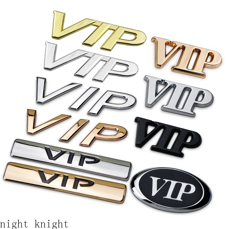 Stiker Emblem Logo Night Knight Vip Bahan Metal Untuk Volkswagen Honda Suzuki Daihatsu Volvo B