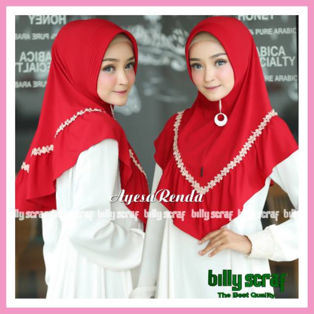 [ORI BILLY] HIJAB AYESA RENDA ORIGINAL BY BILLY SCARF