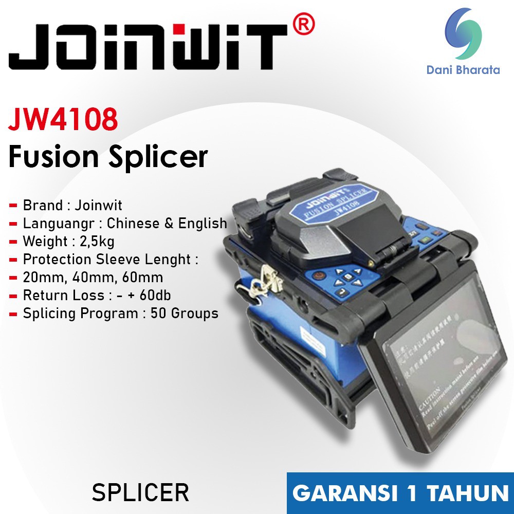 Optical Fiber Splicer Joinwit JW 4108 Fusion Splicer Fiber Optik