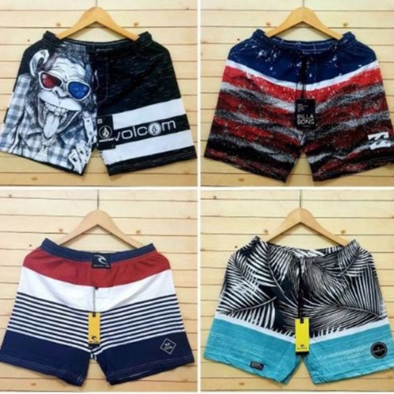 celana pendek boxer motif rendem