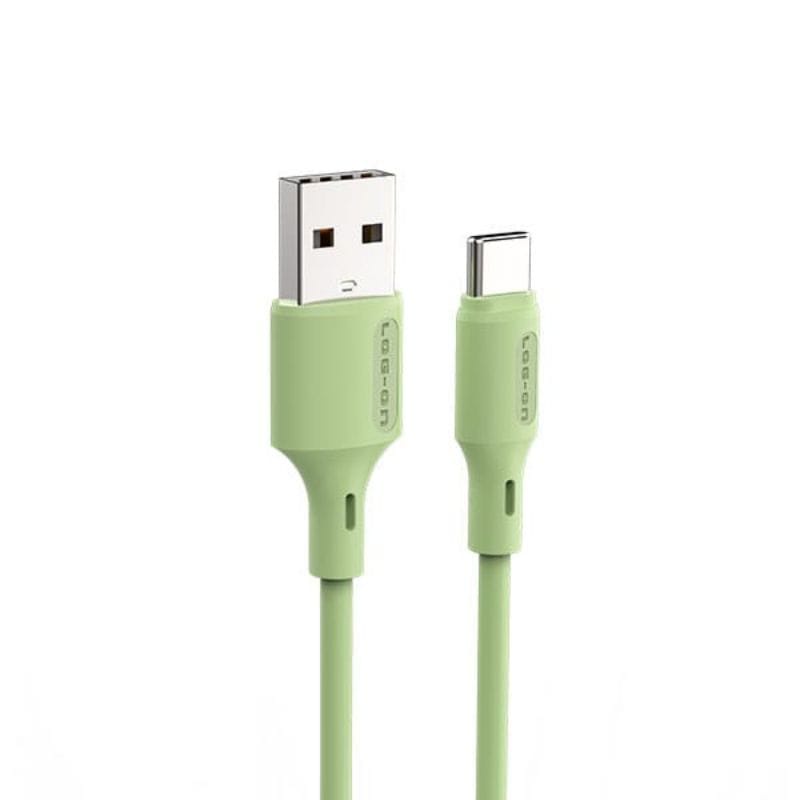 KABEL DATA LOG-ON TYPE C DAN MICRO LO-CB28 1M FASTER CHARGING 2.1A CABLE DATA HARGA @1 PCS