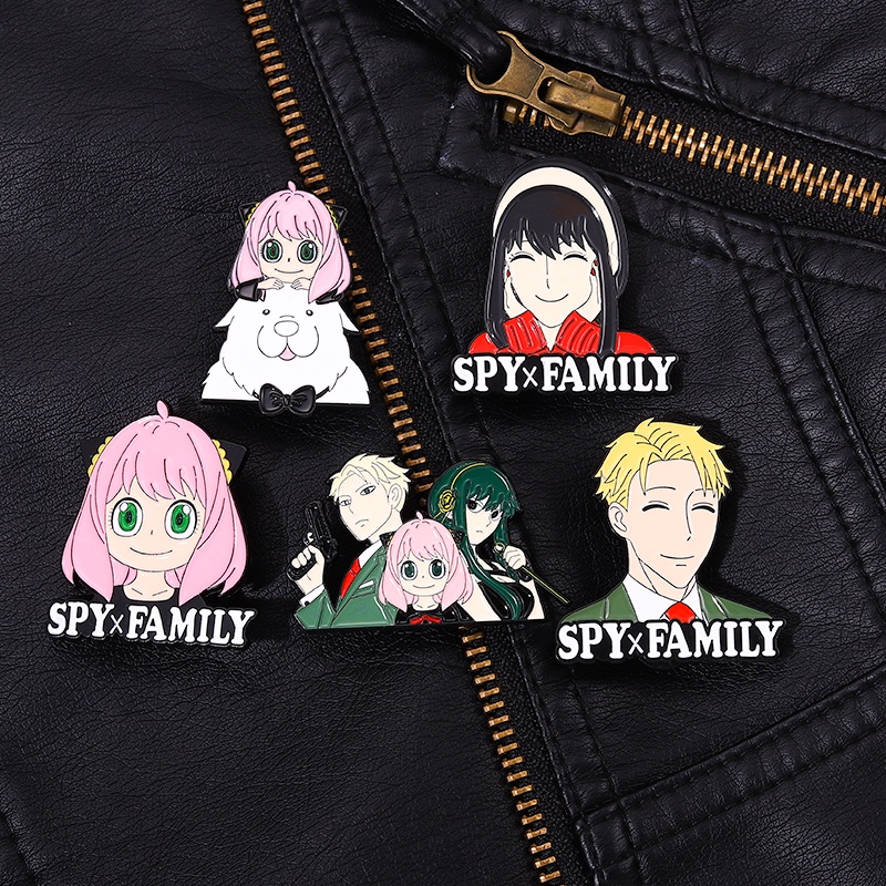 Bros Pin Enamel Desain Anime SPY Untuk Aksesoris Pakaian