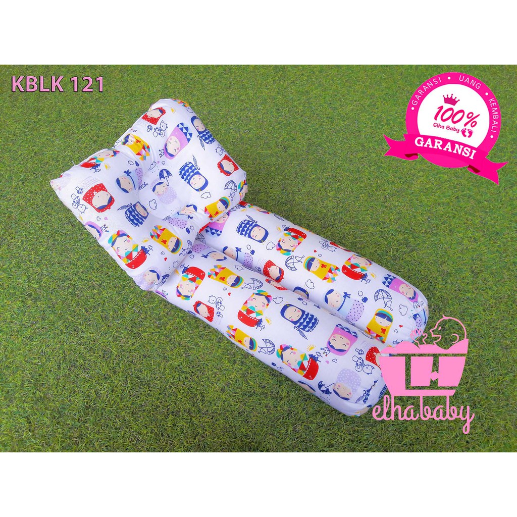 Kasur Lipat Bayi Set Kelambu Bantal Guling | Tempat Tidur Anak Baru Lahir Motif Lucu Bonus Tas 121