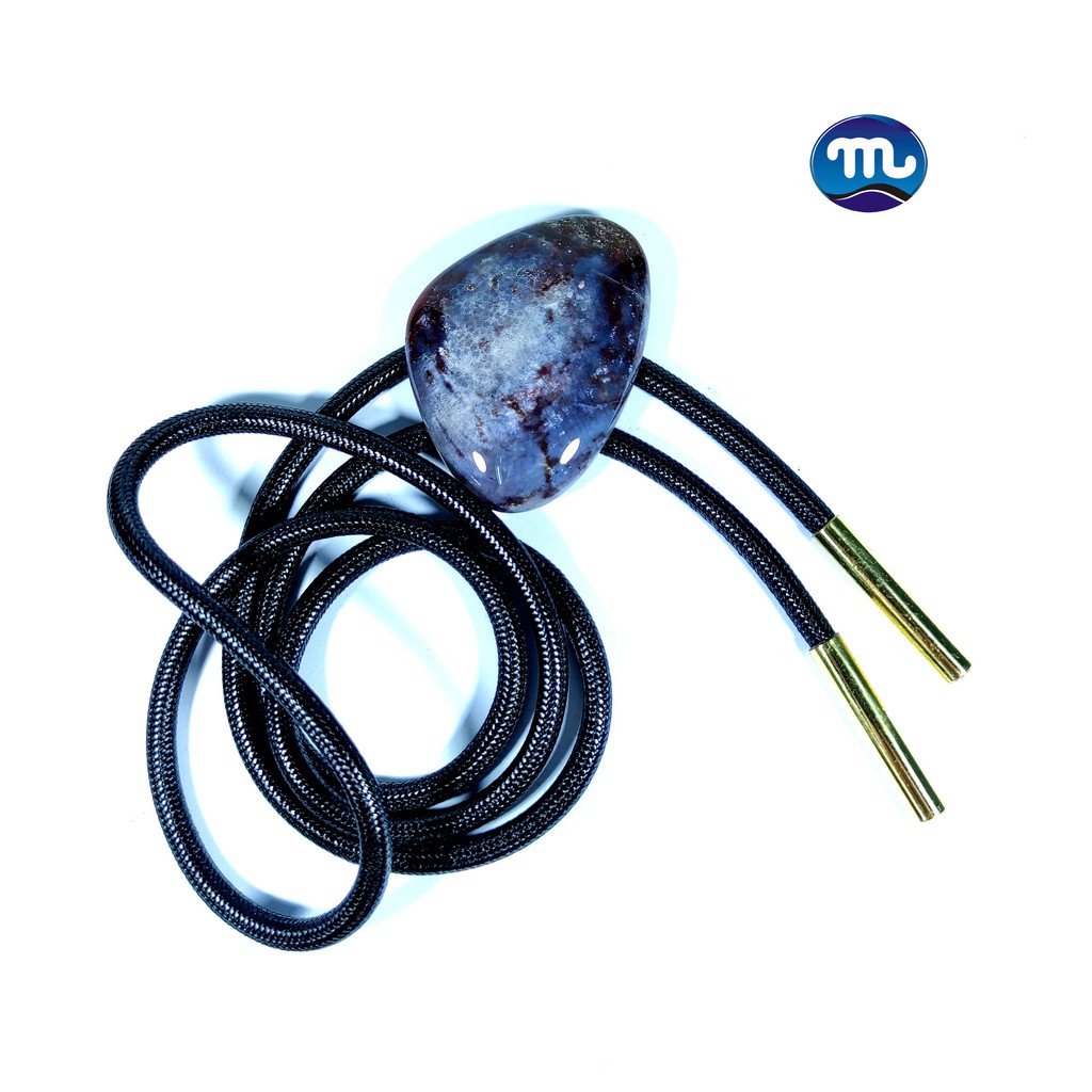 Bolotie Batu Mulia - Dasi Koboi - Purple Chalcedony BT-16